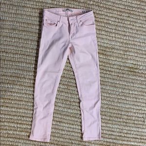 Zara woman pink stretch cotton skinny jeans 4
